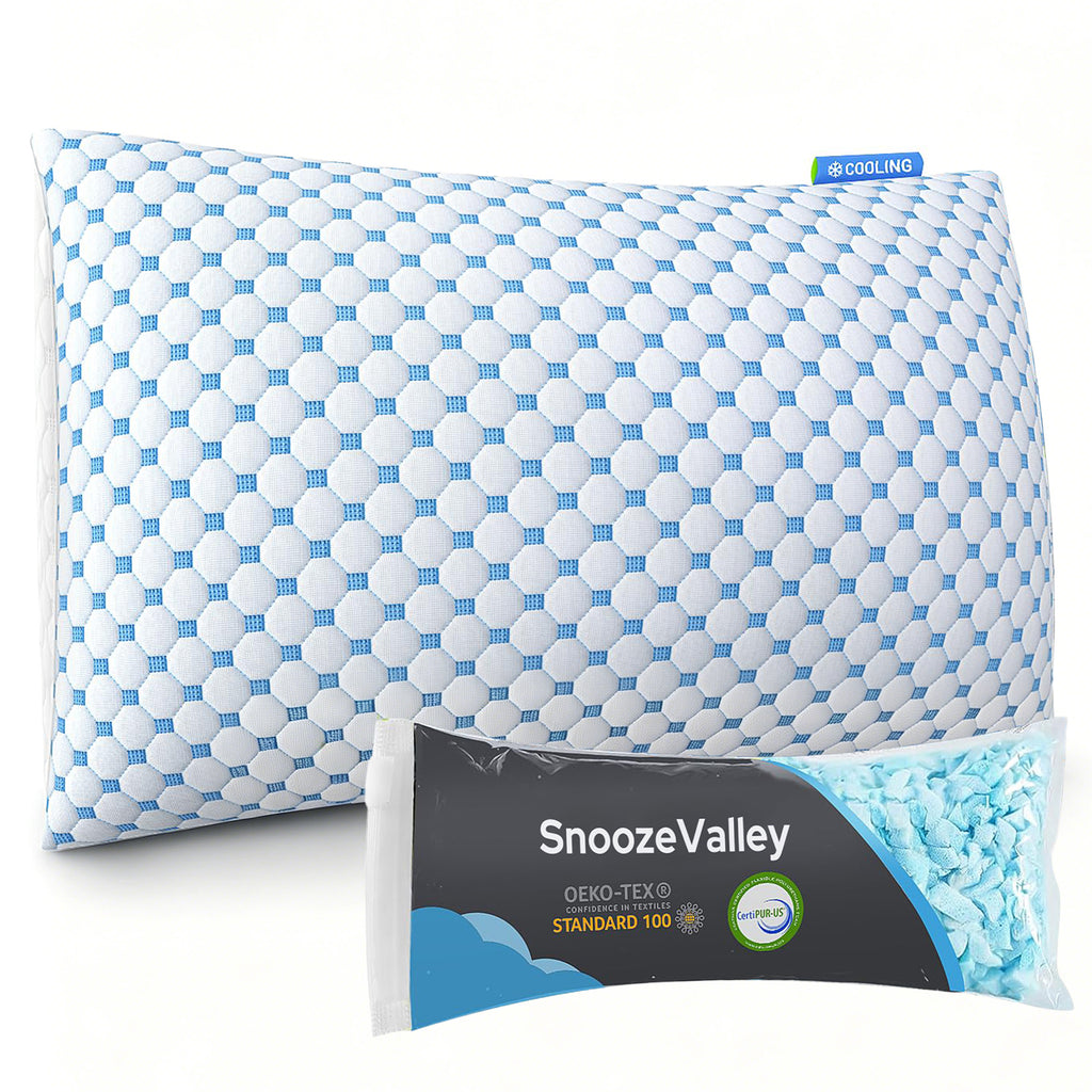 Adjustable Cooling Shredded Foam Pillow