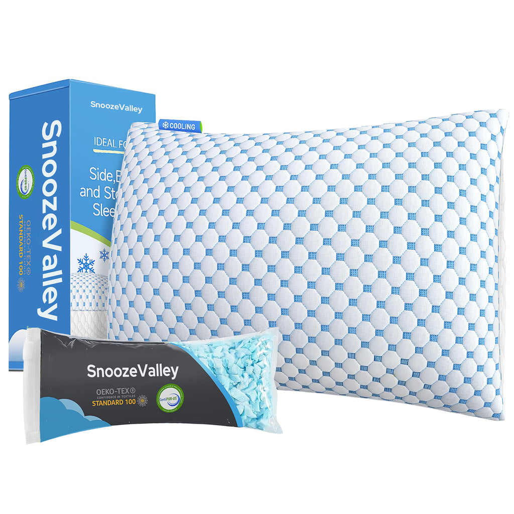 Adjustable Cooling Shredded Foam Pillow