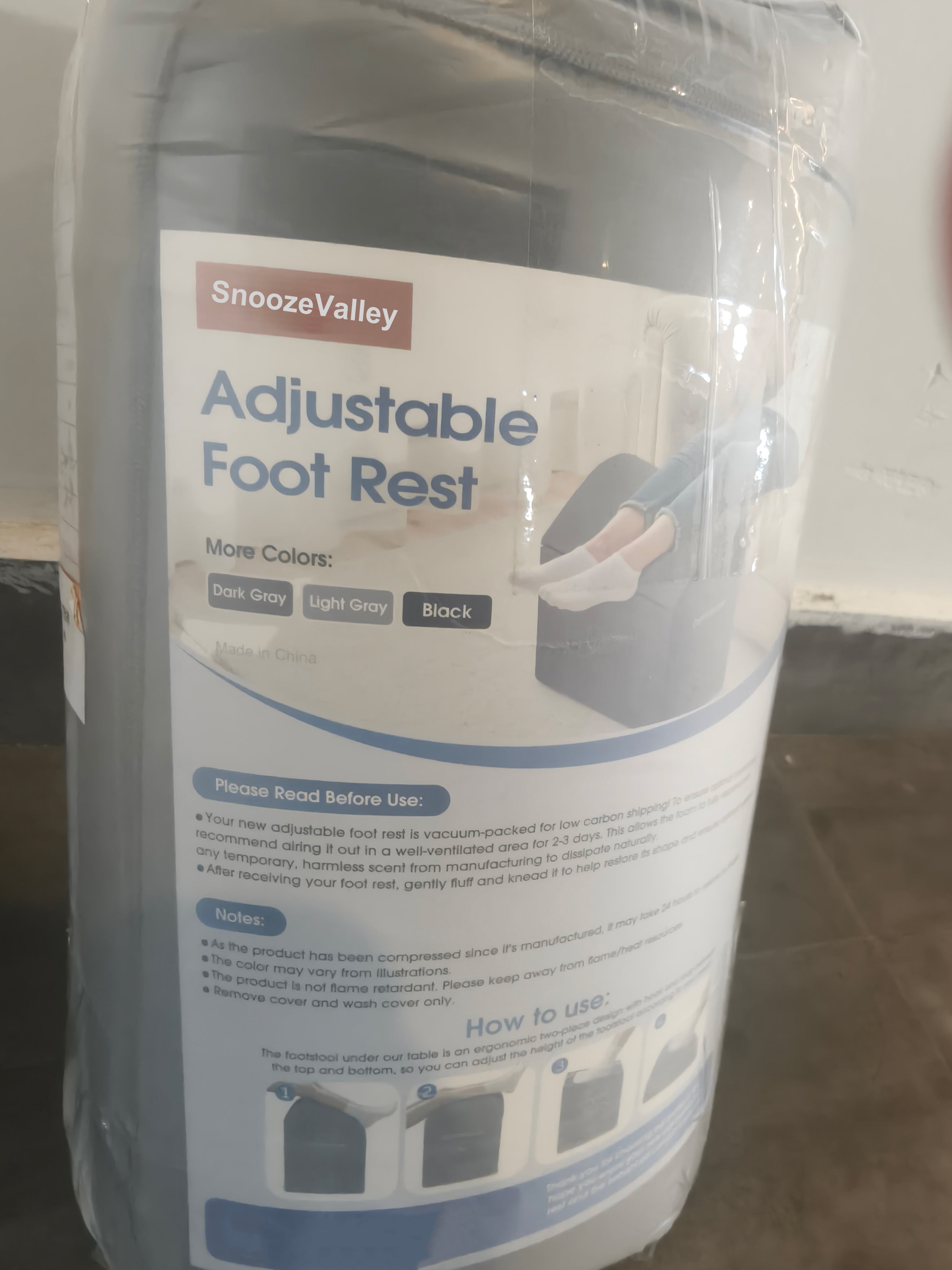 Adjustable Memory Foam Foot Rest